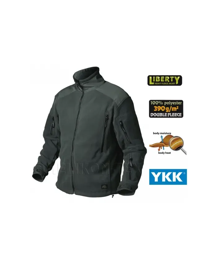 BLUZA HELIKON LIBERTY DOUBLE FLEECE JUNGLE GREEN