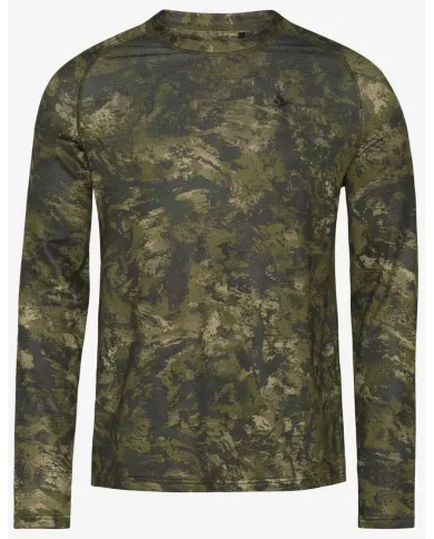 Bluza Seeland Active Camo L/S T-shirt InVis green