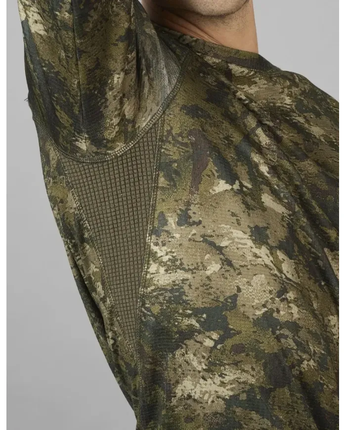 Bluza Seeland Active Camo L/S T-shirt InVis green