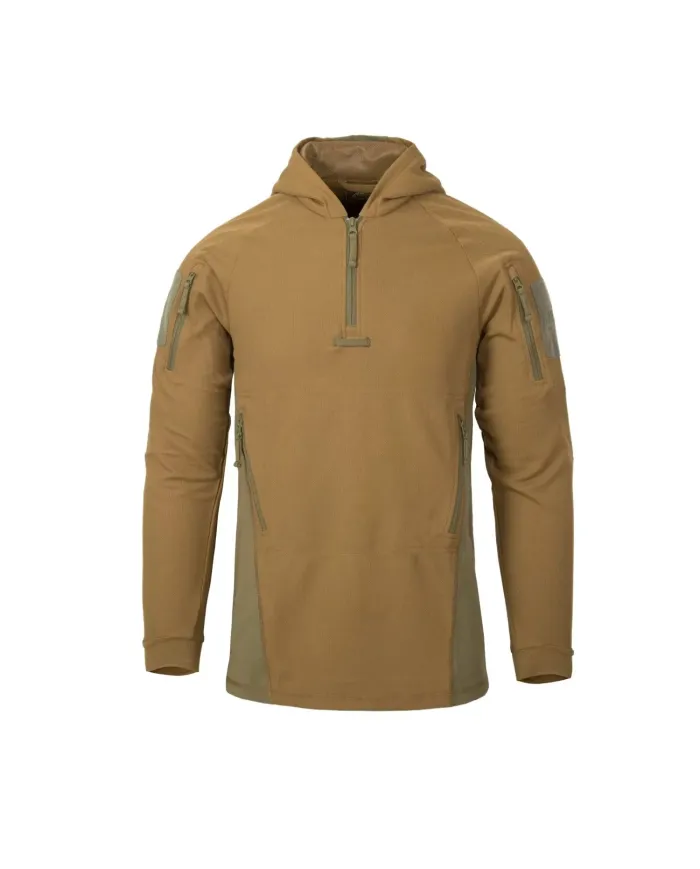 BLUZA HELIKON RANGE HOODIE TOPCOOL COYOTE/ADAPTIVE GREEN