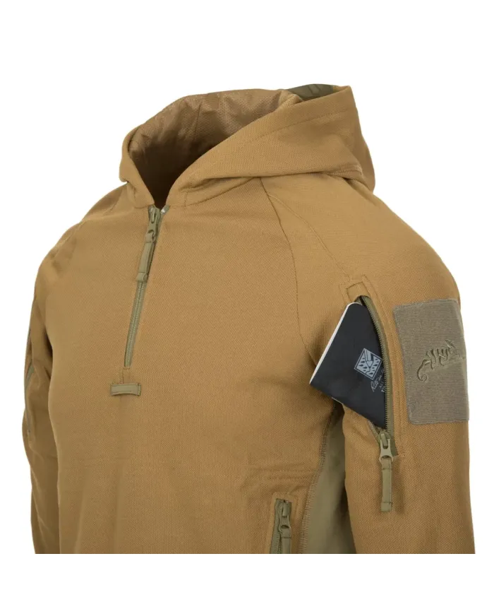 BLUZA HELIKON RANGE HOODIE TOPCOOL COYOTE/ADAPTIVE GREEN