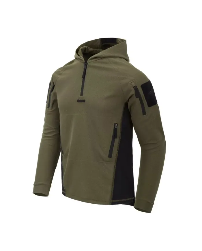 BLUZA HELIKON RANGE HOODIE TOPCOOL OLIVE GREEN/BLACK