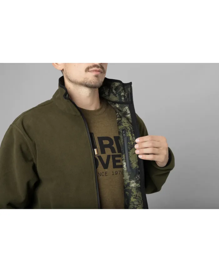 BLUZA POLAROWA SEELAND Rouge Reversible Fleece Light Pine/Invis Green