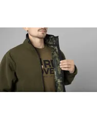 BLUZA POLAROWA SEELAND Rouge Reversible Fleece Light Pine/Invis Green