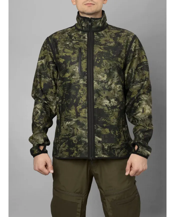 BLUZA POLAROWA SEELAND Rouge Reversible Fleece Light Pine/Invis Green