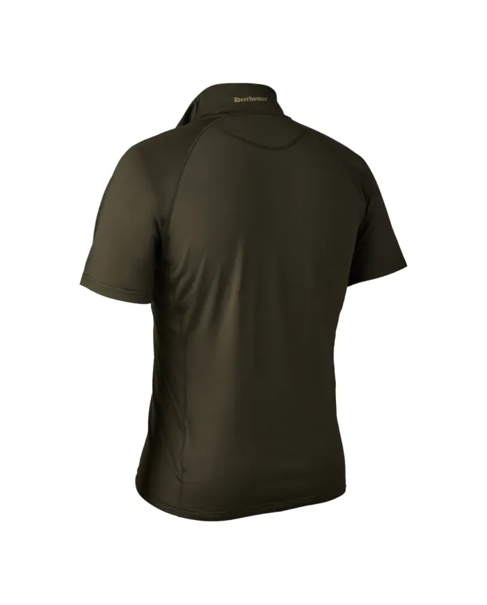 BLUZA DEERHUNTER EXCAPE INSULATED T-SHIRT WITH ZIP-NECK ART GREEN