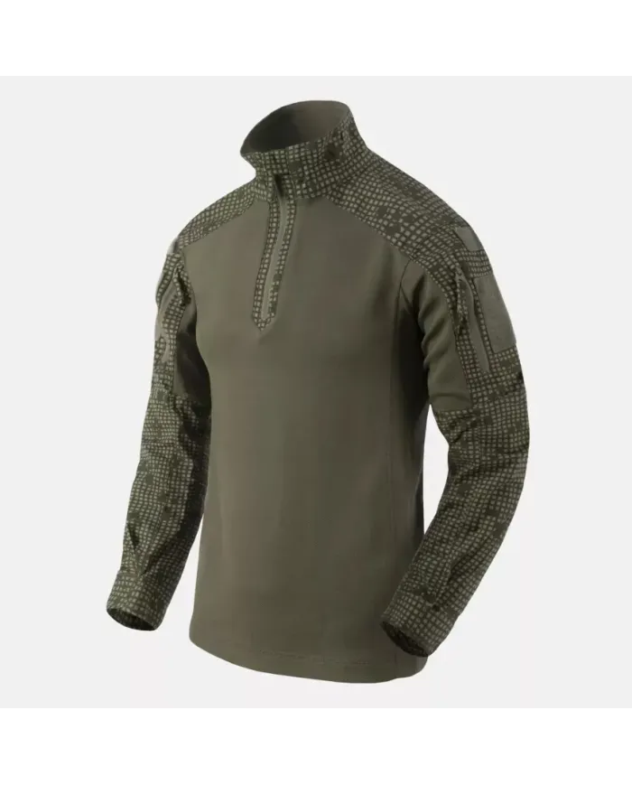 BLUZA HELIKON MCDU COMBAT SHIRT POLYCOTTON STRECH RIPSTOP TIGER STRIPE/OLIVE GREEN
