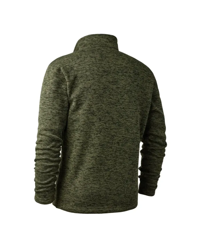 BLUZA POLAROWA DEERHUNTER SAREK KNITTED JACKET OLIVE NIGHT MELANGE
