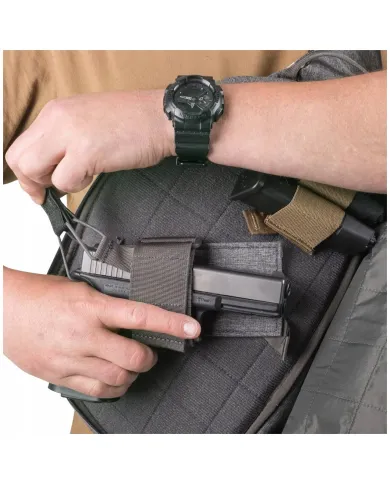 PLECAK HELIKON EDC SLING BACKPACK - NYLON POLYESTER BLEND MELANGE GREEN