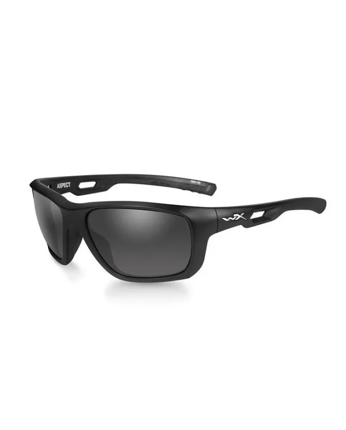 Okulary WX ASPECT Grey Matte Black Frame Okulary WX ASPECT Grey Matte Black Frame