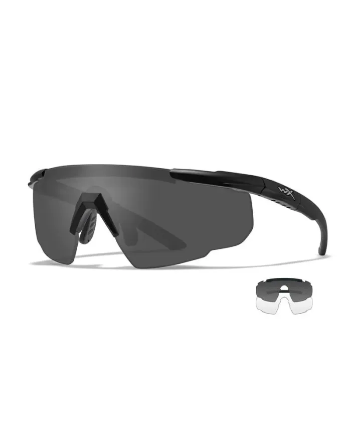 Okulary WX SABER ADV Smoke/Clear Matte Black Frame