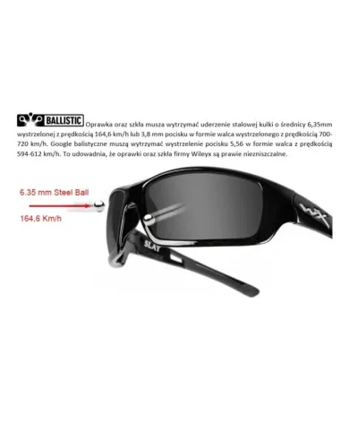 Okulary WX SABER ADV Smoke/Clear Matte Black Frame