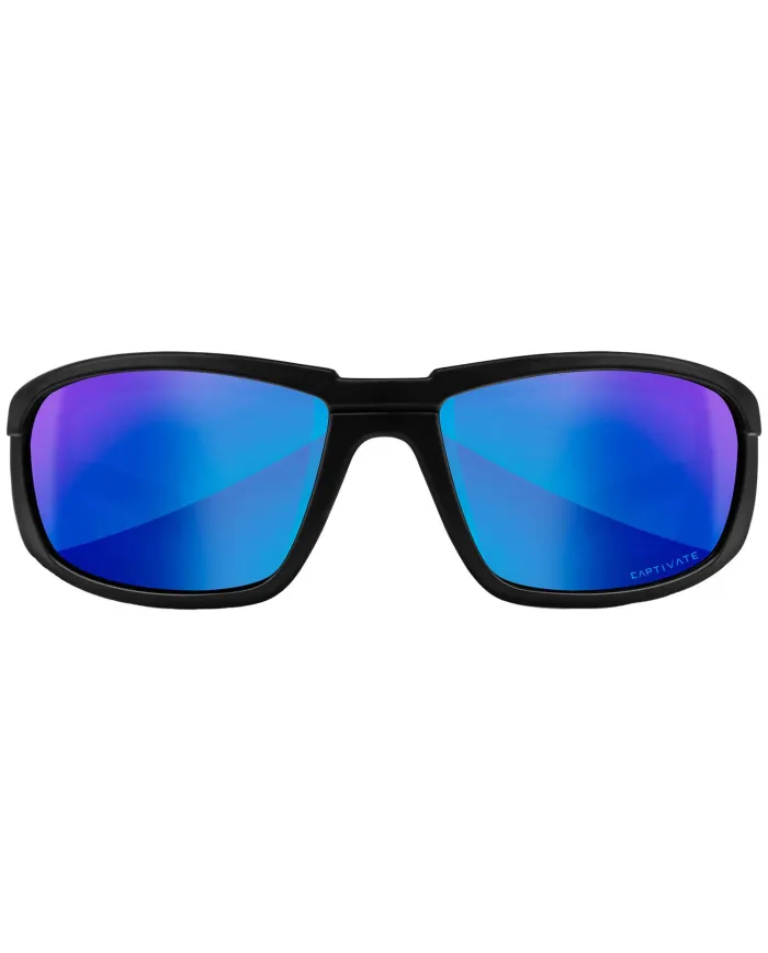 Okulary WX BOSS Capt Pol Blue Mirror Matte Black Frame