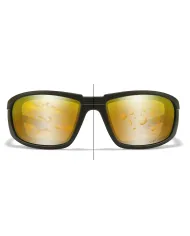 Okulary WX BOSS Capt Pol Blue Mirror Matte Black Frame