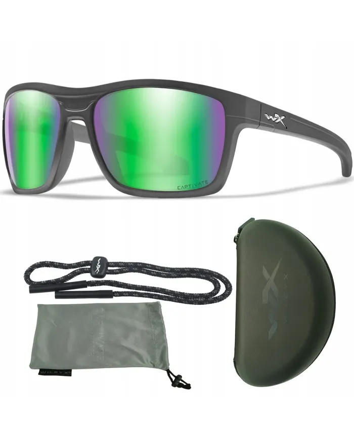 Okulary WX CLIMB Capt. Blue Mirror Matte Gray Frame