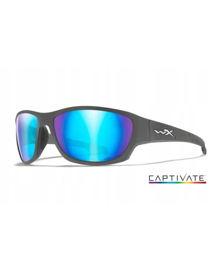 Okulary WX CLIMB Capt. Blue Mirror Matte Gray Frame