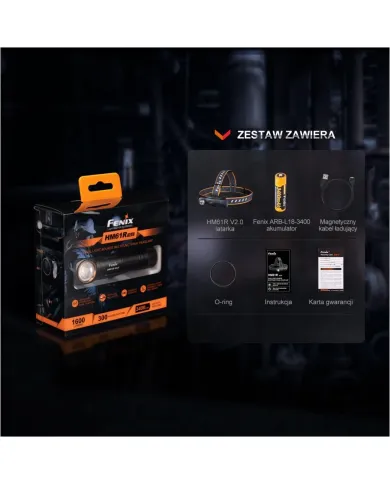 Latarka diodowa Fenix HM61R V2.0 - czołówka Latarka diodowa Fenix HM61R V2.0 - czołówka