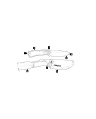 NÓŻ GERBER DOWNWIND FIXED DP - BLACK/GREY