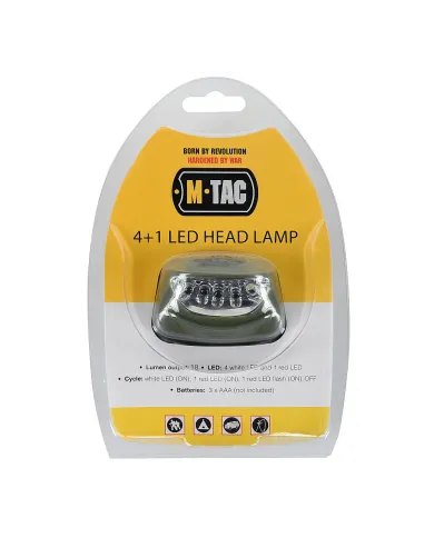 Latarka Czołowa M-TAC 4+1 LED