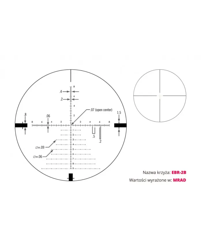 Luneta celownicza Vortex Diamondback Tactical 6-24x50 FFP 30 mm AO EBR-2C