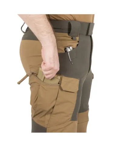 SPODNIE HELIKON HYBRID OUTBACK PANTS DURA CANVAS COYOTE CZARNE
