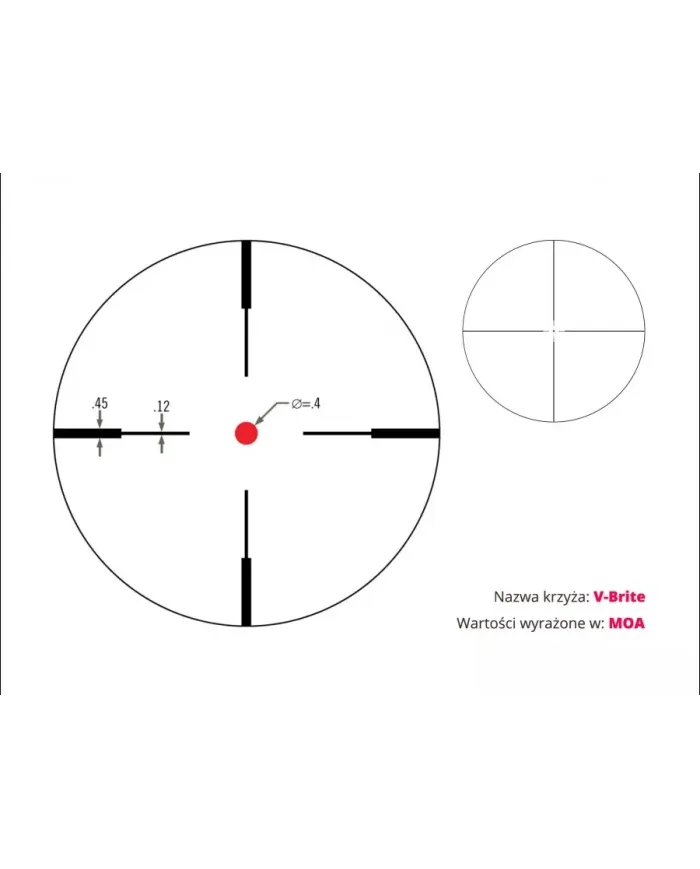 LUNETA CELOWNICZA VORTEX CROSSFIRE II 6-18X44 1" AO V-BRITE