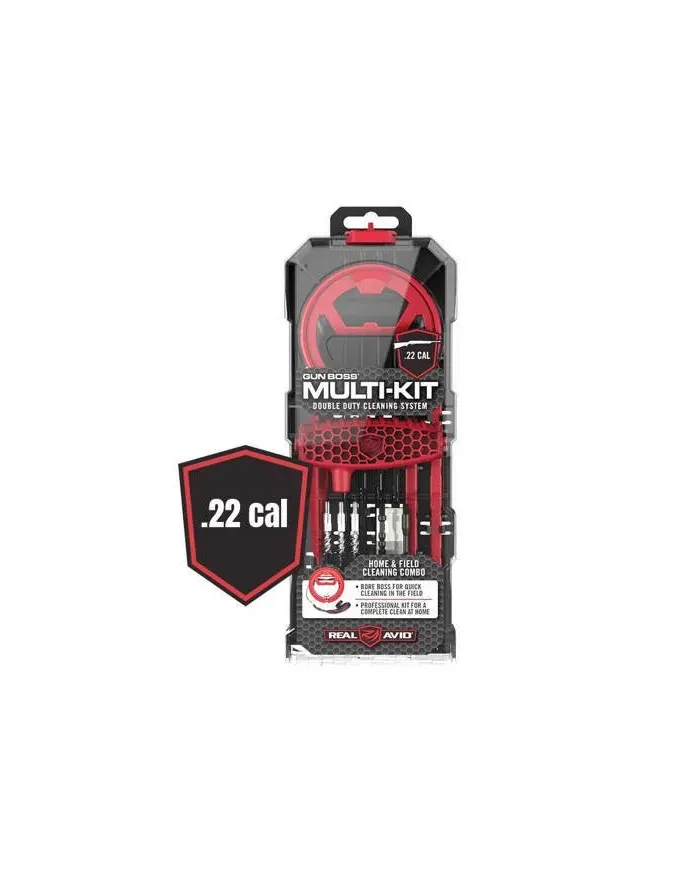Real Avid - Zestaw narzędzi do czyszczenia broni Gun Boss Multi-Kit - .357 / .38 / 9 mm