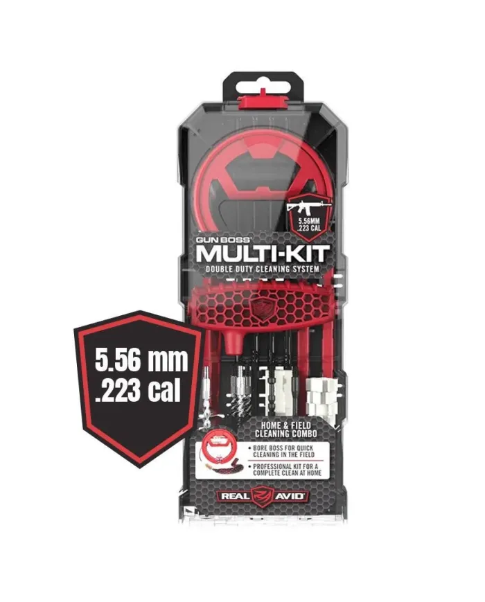 Real Avid - Zestaw narzędzi do czyszczenia broni Gun Boss Multi-Kit - .223 / 5.56mm - AVGBMK223