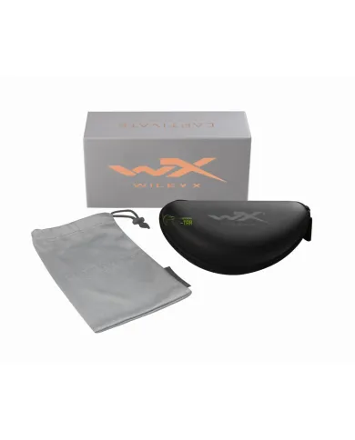 Okulary WX OMEGA Capt Pol Smoke Grey Matte Black Frame Okulary WX OMEGA Capt Pol Smoke Grey Matte Black Frame