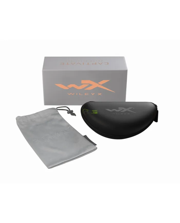 Okulary WX OMEGA Capt Pol Smoke Grey Matte Black Frame