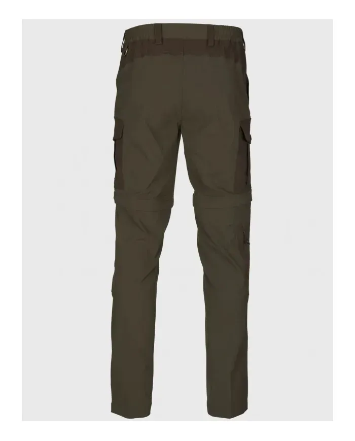 SPODNIE SEELAND Birch Zip-off Trousers Pine Green/Demitasse Brown
