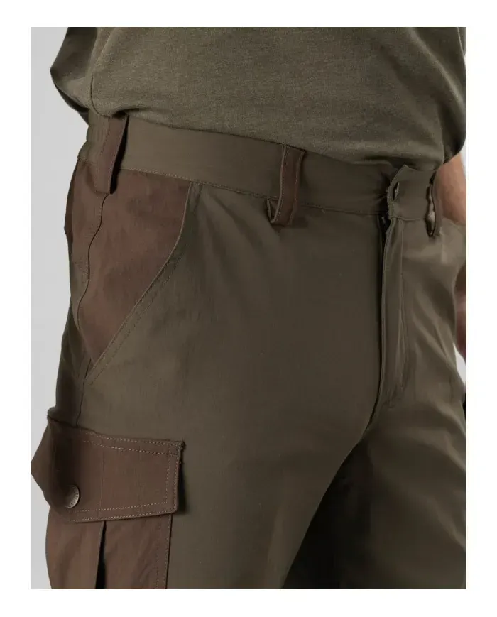 SPODNIE SEELAND Birch Zip-off Trousers Pine Green/Demitasse Brown