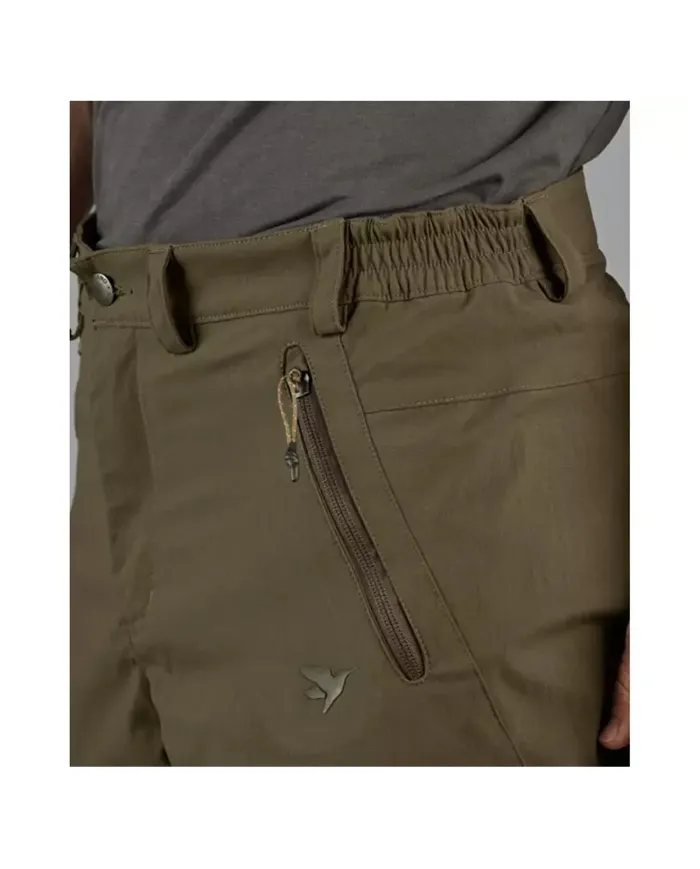 SPODNIE SEELAND Outdoor stretch trousers Pine green