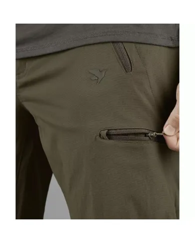 SPODNIE SEELAND Outdoor stretch trousers Pine green