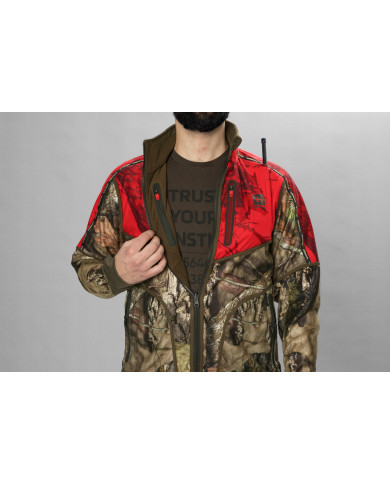 Bluza Harkila Kamko camo reversible WSP fleece jacket Hunting green/mossy oak break-up Country XXL