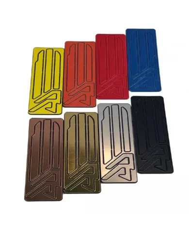 NAKLEJKI DOUBLE ALPHA FLEX HOLSTER RH COLOUR INLAYS - SILVER