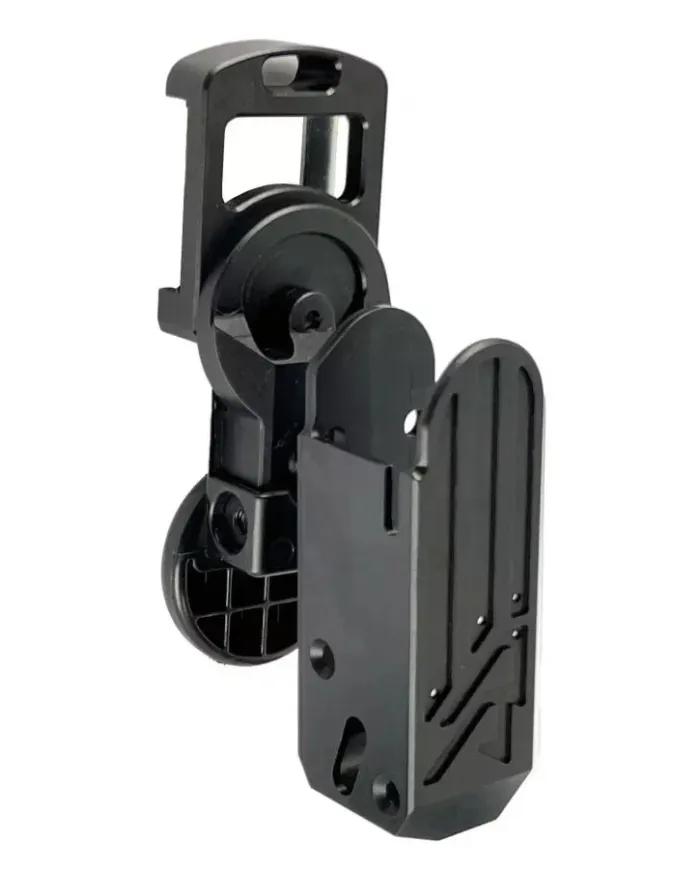 WIESZAK IPSC DOUBLE ALPHA FLEX HOLSTER RH ALUMINIUM ASSEMBLY - BLACK BEZ WKŁADKI