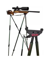 Pastorał myśliwski kraczka, 4 nogi, 2 punkty podparcia Green