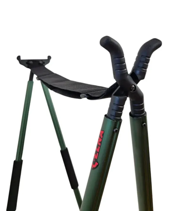 Pastorał myśliwski kraczka, 4 nogi, 2 punkty podparcia Green