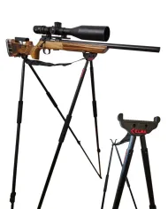 Pastorał myśliwski kraczka, 4 nogi, 2 punkty podparcia Green