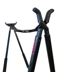 Pastorał myśliwski kraczka, 4 nogi, 2 punkty podparcia Black