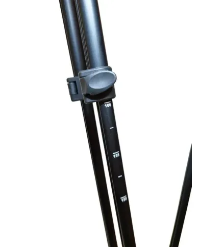 Pastorał myśliwski kraczka, 4 nogi, 2 punkty podparcia Black