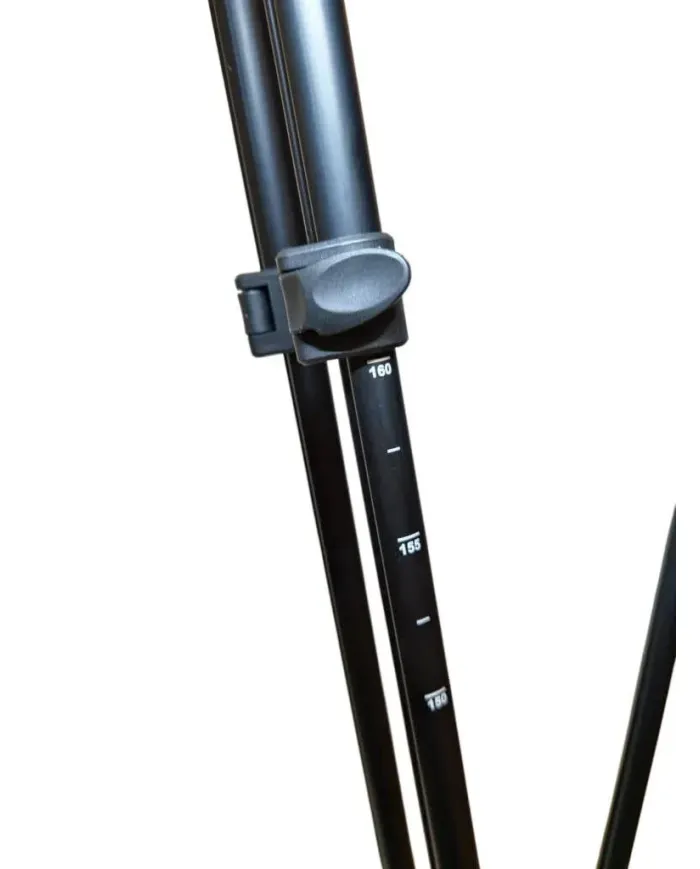 Pastorał myśliwski kraczka, 4 nogi, 2 punkty podparcia Black