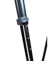 Pastorał myśliwski kraczka, 4 nogi, 2 punkty podparcia Black