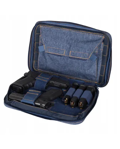 POKROWIEC HELIKON DOUBLE PISTOL WALLET NYLON MELANGE BLUE