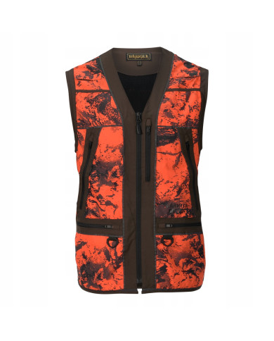 KAMIZELKA HARKILA Wildboar Pro Safety waistcoat AXIS MSP®Orange Blaze/Shadow brown