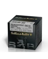 Amunicja S&B, kaliber 300AAC Blackout FMJ 147grs/9,55g