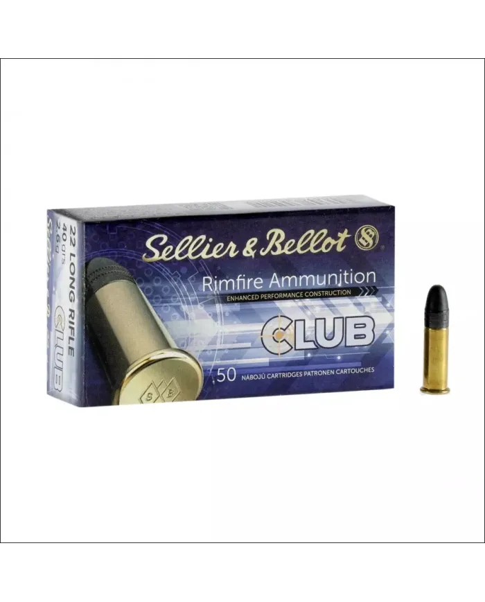 Amunicja bocznego zapłonu S&B .22LR SP CLUB LRN 2,6g Amunicja bocznego zapłonu S&B .22LR SP CLUB LRN 2,6g