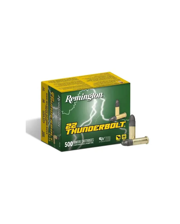 Amunicja bocznego zapłonu REMINGTON kal. 22LR 2,6g/40gr High Speed Thunderbolt RN