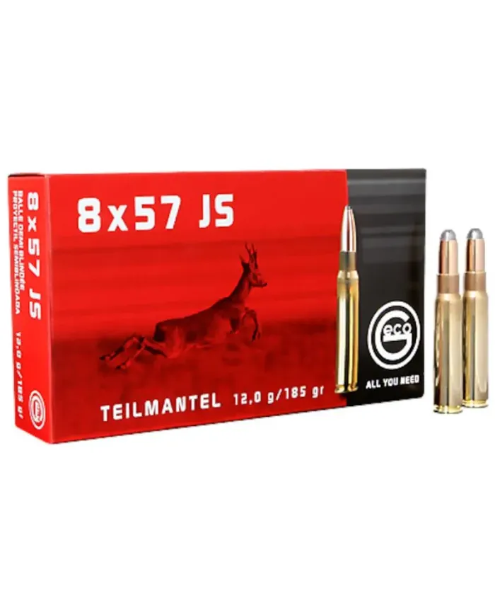 Amunicja kulowa GECO 8x57JS SP (TM) 12g/185gr Amunicja kulowa GECO 8x57JS SP (TM) 12g/185gr